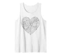 Biology Chemistry Physics Math Science Astronomy Heart Tank Top
