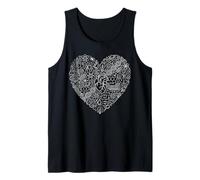 Biology Chemistry Physics Math Science Astronomy Heart Tank Top