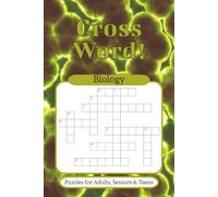 Biology Crossword Book: Crossword Puzzles with Easy to Read | 6 x 9 inches, 120 Pages | 50+ Puzzles . . . Gift for Studying, Entertainment and Relaxation