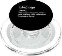 Biology Definition Organism Genetics Science Microbiologist PopSockets PopGrip for MagSafe