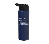 Biology Definition Organism Genetics Science Microbiologist Stainless Steel Insulated Water Bottle