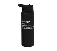 Biology Definition Organism Genetics Science Microbiologist Stainless Steel Insulated Water Bottle