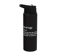 Biology Definition Organism Genetics Science Microbiologist Stainless Steel Insulated Water Bottle