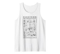 Biology Electron Microscope Diagram Biologist Scientist Lab Tank Top