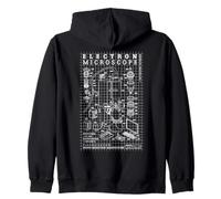 Biology Electron Microscope Diagram Biologist Scientist Lab Zip Hoodie