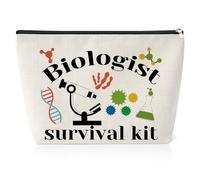 Biology Lover Gifts Cosmetic Bag Biology Science Teacher Gifts Biology Gifts for Women Friend Girl Toiletry Bag Biology Major Graduation Gifts Lab Technician Presents Travel Makeup Bag