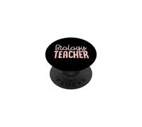 Biology Teacher Colorful Leopard Print Pattern Style PopSockets Adhesive PopGrip