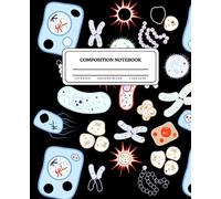 Biology Themed Composition Notebook College Ruled | 7.5" x 9.25" | 110 Pages: Aesthetic Notebook with Cells, Chromosomes, and Other Biological Elements for Science Enthusiasts
