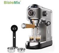 Geepas Espresso &Cappuccino Coffee Machine with Milk Frother 1.5L Tank