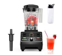 Biolomix 2200W Smoothie Blender,2L Large Capacity Blender Jar, 4 Preset Smart IQ,Manual Mode with Adjustable Time and Speed,Stand Blender for Crush Frozen Desserts,Soups,Baby Food(T5300+600ml)