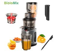 BioloMix Cold Press Juicer with 75mm Feed Chute, 200W 40-65RPM Powerful Motor Slow Masticating Juice Extractor Fits Whole Fruits HH-916I