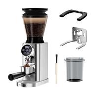 Biolomix Electric Conical Burr Coffee Grinder with Removable Holder for Portafilter and Container, Stainless Steel Coffee Grinder with 48 Grind Settings Adjustable, 2 to 12 Cups (CG210-1)