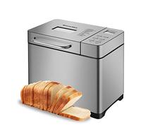 Biolomix Multi-Function Bread Maker 19-in-1,Stainless Steel Features an Futomatic Nut Dispenser,12Pound Large Capacity,Non-Stick Baking Pan,Gluten-Free Settings,Ability to Make Jam and Yogurt（UK）