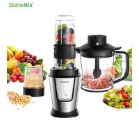 BioloMix Nutri Blender & Smoothie Maker Food Chopper & Dry Grinder700W Silver ✨