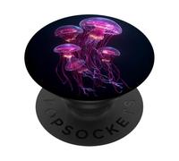 Bioluminescent Jellyfish Ocean Marine Life PopSockets Adhesive PopGrip