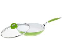 Biolux BRATmaxx 02475 Frying Pan 28 cm with Ceramic Coating and Glass Lid | Non Stick | Compatible for All Stoves