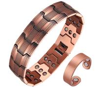 BioMag Copper for Men, 3X Strength 99.99% Pure Copper Magnetic with Powerful Magnets (Armor Design & Copper) (Masculine Design & Copper) (Armor Design & Copper)