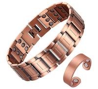 BioMag Copper for Men, 3X Strength 99.99% Pure Copper Magnetic with Powerful Magnets (Armor Design & Copper) (Masculine Design & Copper) (Masculine Design & Copper)