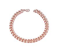 BioMag Cuban Link Bracelet for Men, 7.5"/8.3"/9" Length Copper Mens Curb Chain Wrist Bracelets Miami Hip Hop Jewelry for Men Women, 5mm/8mm/12mm Wide, 7.5Inches, Copper, no gemstone