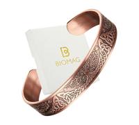 BioMag Pure Copper Bracelet for Men and Women - 100% Solid, Raw and Uncoated Handmade Vintage Cuff Bangle (Tree of Life)