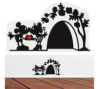Biomar Labs® 1 x PVC Vinyl Car Funny Art Sticker Mouse Home Hole Love Heart Cartoon Home Kitchen Decor Decal for Bumper Window Door Wall Black Transparent B 23 Z*