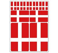 Biomar Labs® 10 x Vinyl Stickers Set Decals Denmark National Flag Danish Car Motorcycle Helmet D 32