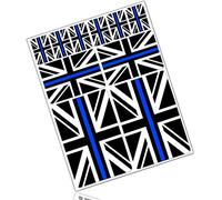 Biomar Labs® 10 x Vinyl Stickers Set Decals UK England Great Britain Union Jack Thin Blue Line National Flag Car Motorcycle Helmet D 40