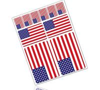 Biomar Labs® 10 x Vinyl Stickers Set Decals USA American National Flag Car Motorcycle Helmet D 39