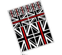 Biomar Labs® 10 x Vinyl Stickers Set England Decals UK Great Britain Union Jack Thin Red Line National Flag Car Motorcycle Helmet D 41