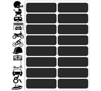 Biomar Labs® 16pcs High Visibility Warning Reflective Rim Stickers Kit Decals Black Reflector Highly Night Safety Arrows Rectangles Visibility Universal Self - Adhesive D 63