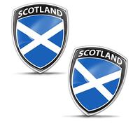 Biomar Labs® 2 x 3D Domed Silicone Badge Stickers Decal Emblem Car Motorcycle Helmet Scotland Scottish National Flag F 152