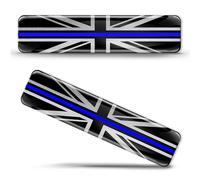 Biomar Labs 2 x 3D Domed Silicone Silver Stickers Decals England UK Union Jack National United Kingdom Great Britain Flag Emblem Car Motorcycle Helmet F 237/2-ka