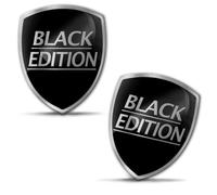 Biomar Labs 2 x 3D Gel Silicone Stickers Bumper Sticker Decals Badge Emblem Tuning for Car Motorcycle Helmet Bike Black Edition KS 68
