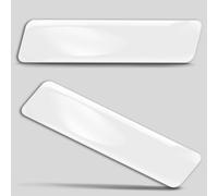 Biomar Labs 2 x 3D Gel Silicone Stickers Bumper Sticker Decals Emblem Tuning for Car Motorcycle Helmet Bike Laptop PC Tablet White SP 1 W