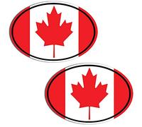 Biomar Labs® 2 x Vinyl Stickers Decals Canada National Canadian Flag Car Motorcycle Helmet B 203