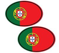 Biomar Labs® 2 x Vinyl Stickers Decals Portugal National Portuguese Flag Car Motorcycle Helmet B 208