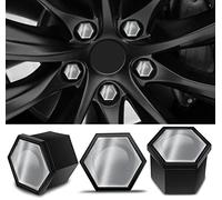 Biomar Labs 20 x 19mm Wheel Nut Covers Set with Removal Tool - Universal Alloy Wheel Nut Bolt Caps for Car Wheels - Protection Caps for Wheel Nuts (LC 6)