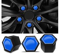 Biomar Labs 20 x 19mm Wheel Nut Covers Set with Removal Tool - Universal Alloy Wheel Nut Bolt Caps for Car Wheels - Protection Caps for Wheel Nuts (LC 3)