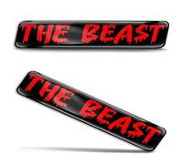 Biomar Labs 3D Domed Car Stickers - Motorcycle, Helmet and Bumper Stickers - Self Adhesive Decorative Decals with Resin Dome for Vehicles and Accessories (KS 46)