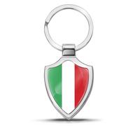 Biomar Labs 3D Metal Keyring Key Ring Accessories Men Women Keychain Gift Italy Italian Flag KK 108
