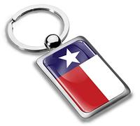 Biomar Labs® 3D Metal Texas State Flag Keyring Key Ring Accessories Men Women Keychain Gift KK 243