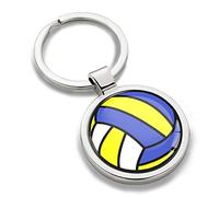 Biomar Labs® 3D Metal Voleyball Mikasa Ball Keyring Key Ring Accessories Men Women Keychain Gift KK 199 Z*
