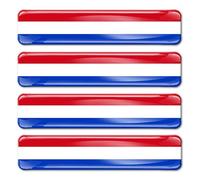 Biomar Labs 4 x 3D Domed Silicone Stickers Decals Netherland National Holland Dutch Flag Car Motorcycle Helmet F 10