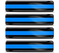 Biomar Labs® 4 x 3D Domed Silicone Stickers UK USA Thin Blue Line Police Support Decals National Flag Banner Emblem Car Motorcycle Helmet F 35