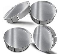 Biomar Labs 4 x 60mm Wheel Centre Caps Universal Plastic Hub Caps Set Durable Alloy Wheel Covers for Car Auto Tuning Exterior Styling with Multiple Designs (Silver Color CS 7)