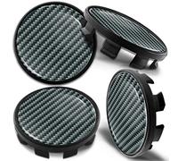 Biomar Labs 4 x 68mm Wheel Centre Alloy Hub Center Caps Compatible with BMW 36136783536 Hubcaps (Black Carbon CB 12)