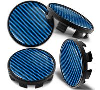 Biomar Labs 4 x 68mm Wheel Centre Alloy Hub Center Caps Compatible with BMW 36136783536 Hubcaps Blue Carbon CBZ 8
