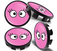Biomar Labs 4 x 68mm Wheel Centre Alloy Hub Center Caps Compatible with BMW 36136783536 Hubcaps Pink CB 44
