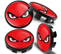 Biomar Labs 4 x 68mm Wheel Centre Alloy Hub Center Caps Compatible with BMW 36136783536 Hubcaps Red CBZ 10