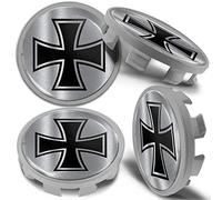 Biomar Labs 4 x 68mm Wheel Centre Alloy Hub Center Caps Compatible with BMW 36136783536 Hubcaps Silver CBS 15
